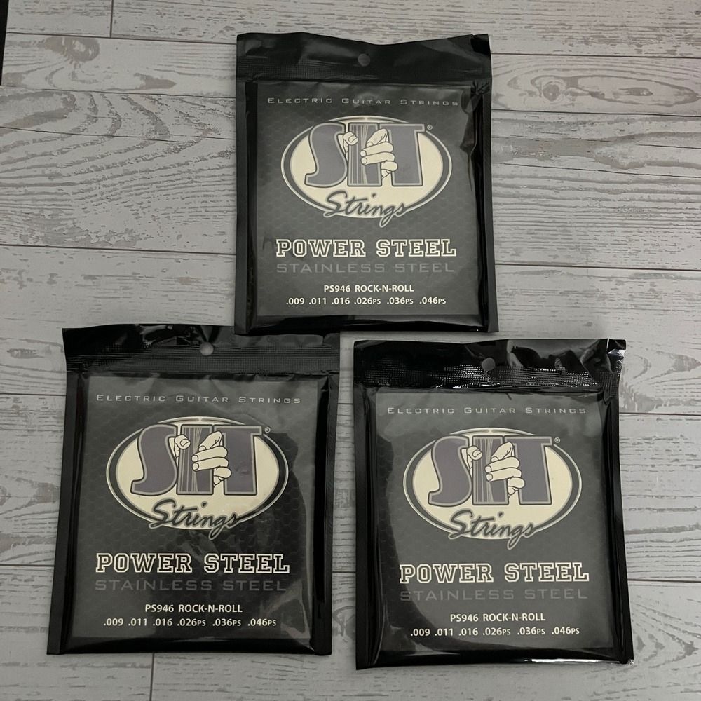 SIT Strings Power Steel Stainless Steel Electric Guitar Strings PS946 9-46 3pk